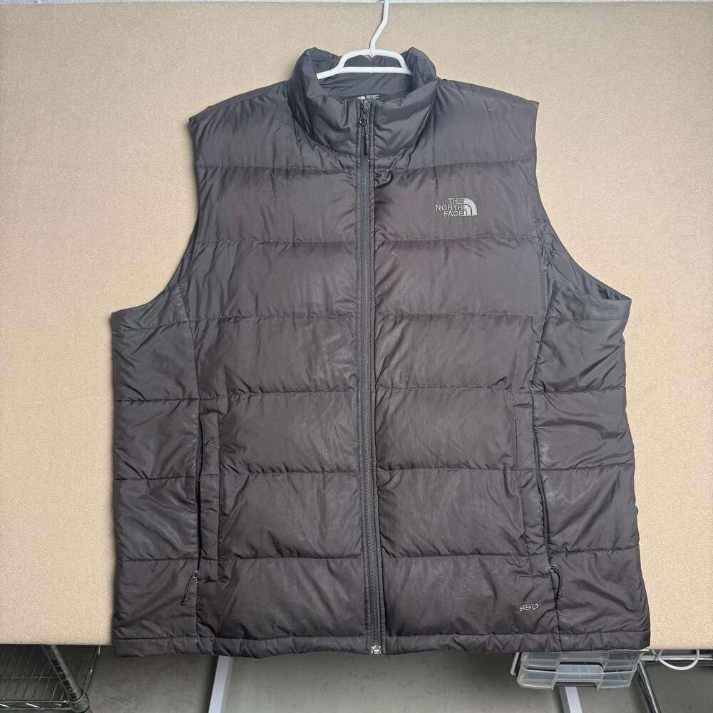 The North Face 550 Down Puffer Vest Black Men's Size XXL